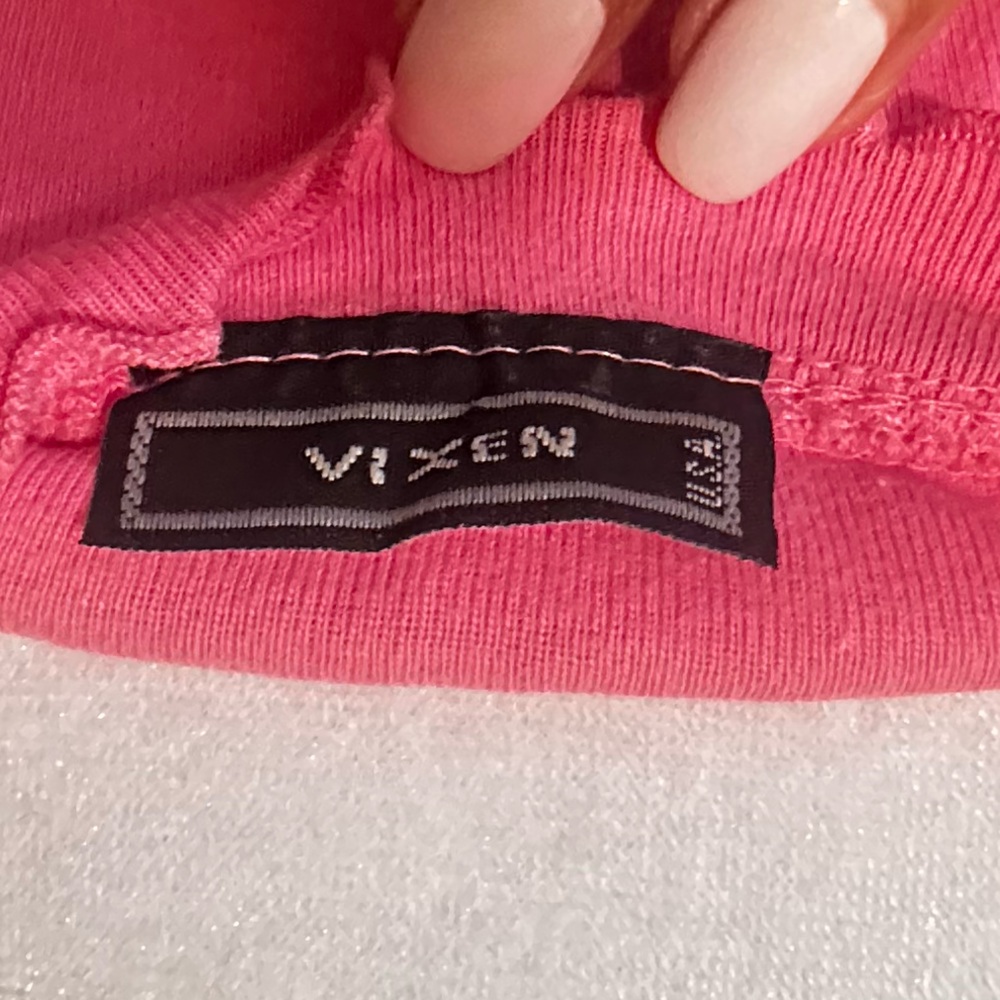 Pink Ruffle Sleeve Women's Top - Picture 3 of 3